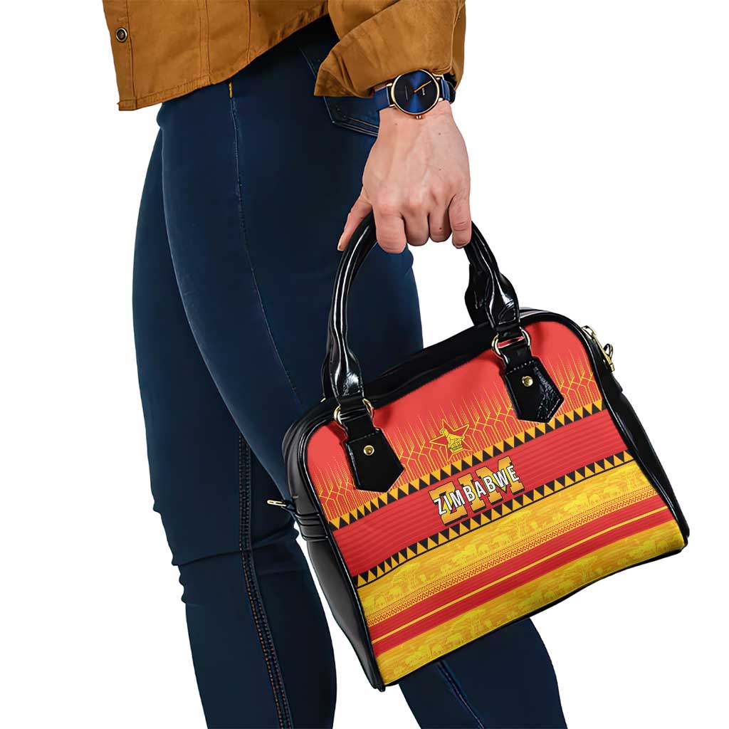 Zimbabwe Cricket Shoulder Handbag African Heritage Stripes Style LT03