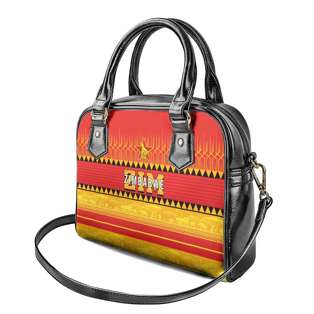 Zimbabwe Cricket Shoulder Handbag African Heritage Stripes Style LT03