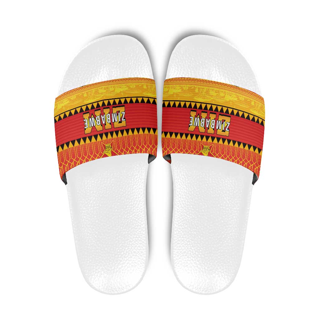 Zimbabwe Cricket Slide Sandals African Heritage Stripes Style LT03