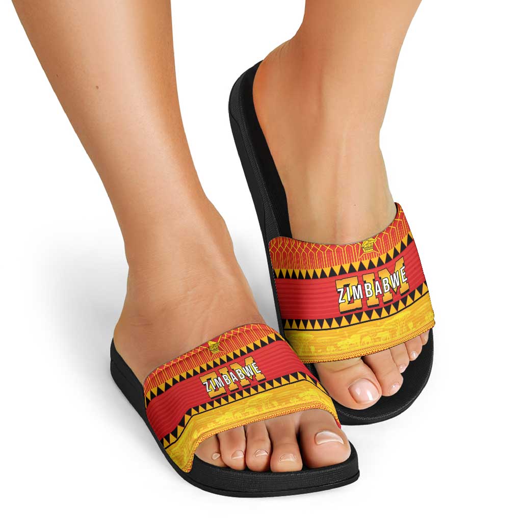 Zimbabwe Cricket Slide Sandals African Heritage Stripes Style LT03
