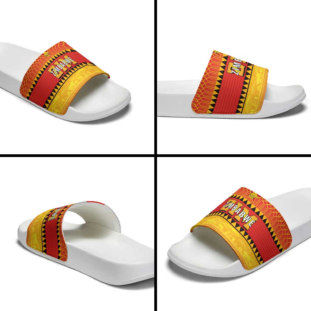 Zimbabwe Cricket Slide Sandals African Heritage Stripes Style LT03