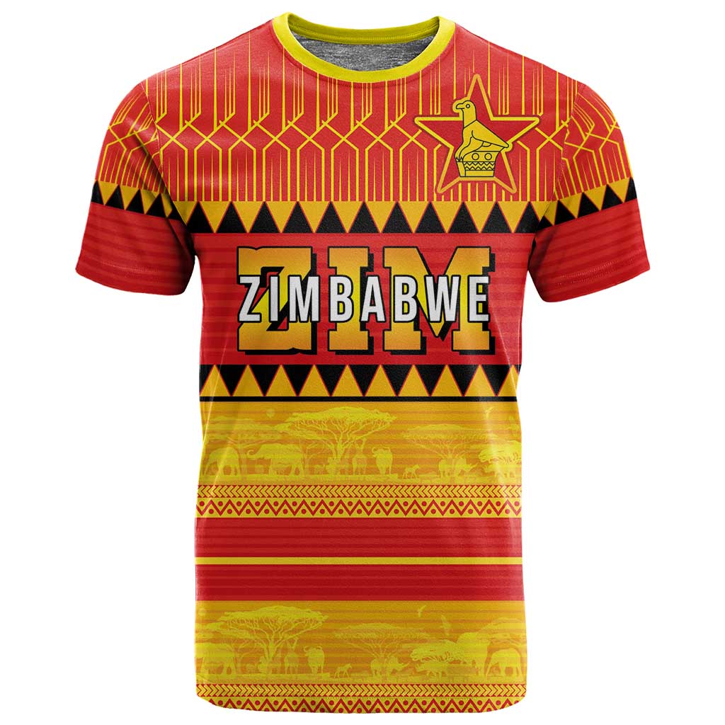 Custom Zimbabwe Cricket T shirt African Heritage Edition LT03