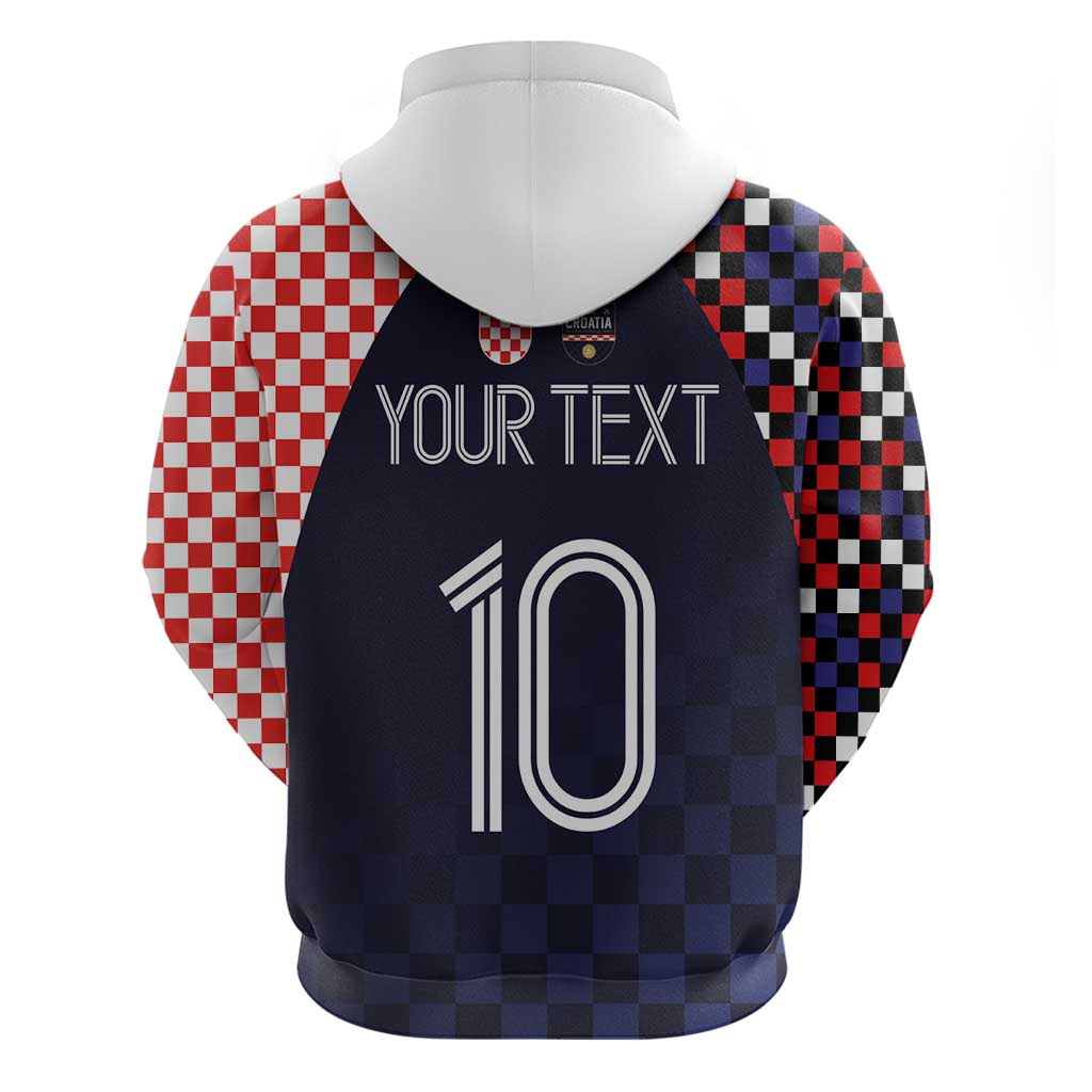 Custom Croatia Football Go Checkered Ones Hoodie LT03