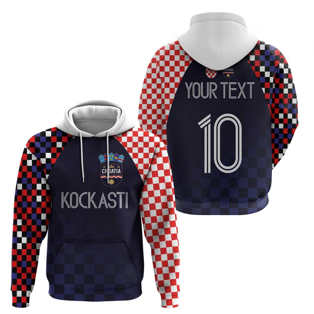 Custom Croatia Football Go Checkered Ones Hoodie LT03