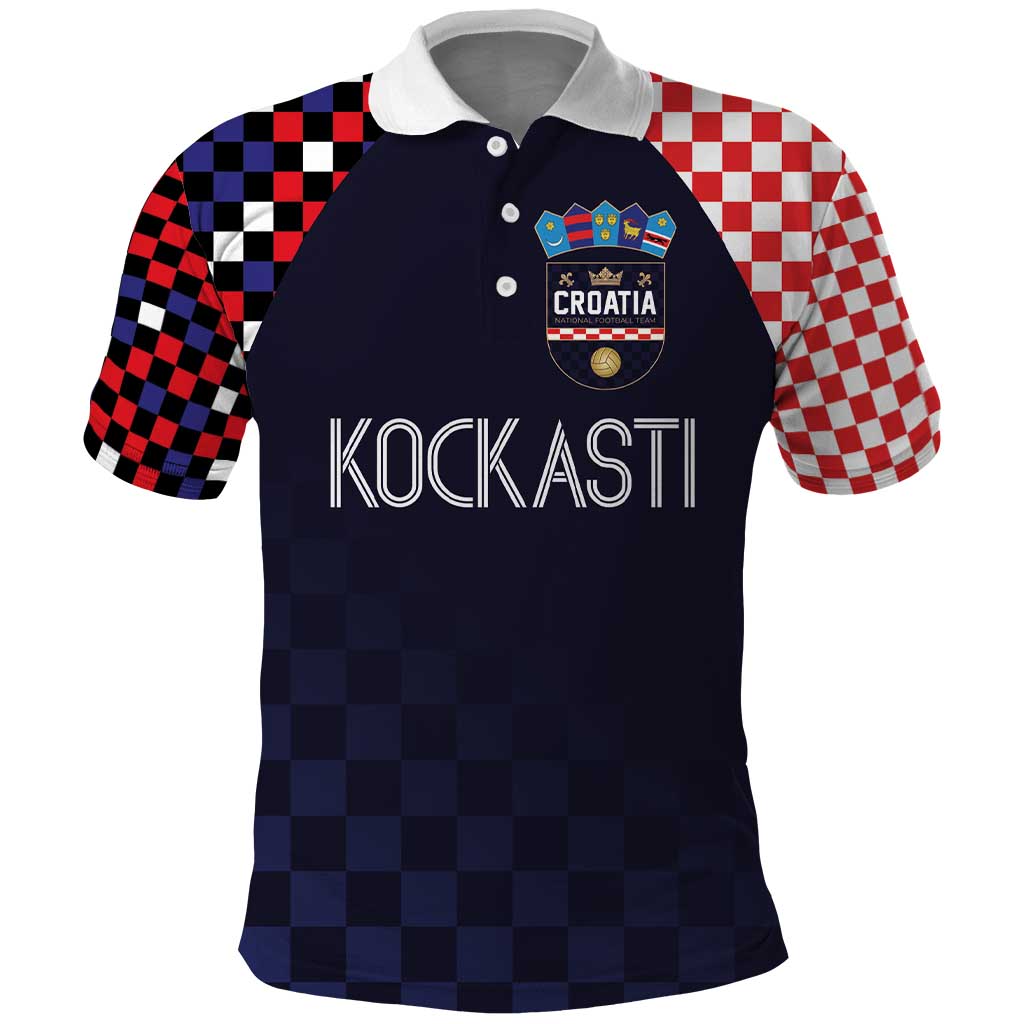 Custom Croatia Football Go Checkered Ones Polo Shirt LT03