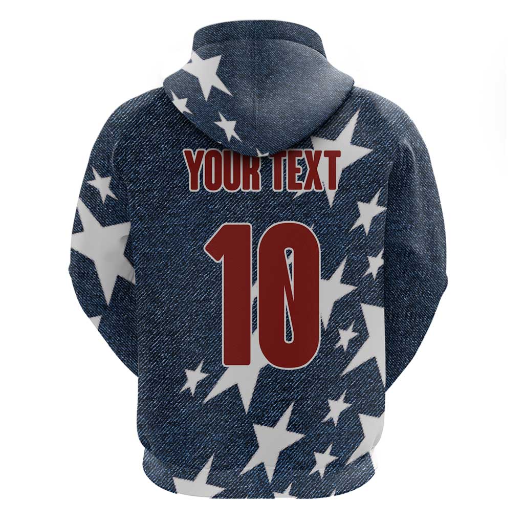 Custom United States Soccer Hoodie Retro 1994 Denim Style LT03