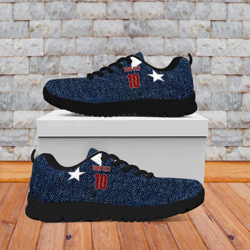 Custom United States Soccer Jersey Sneakers Retro 1994 Denim Style LT03