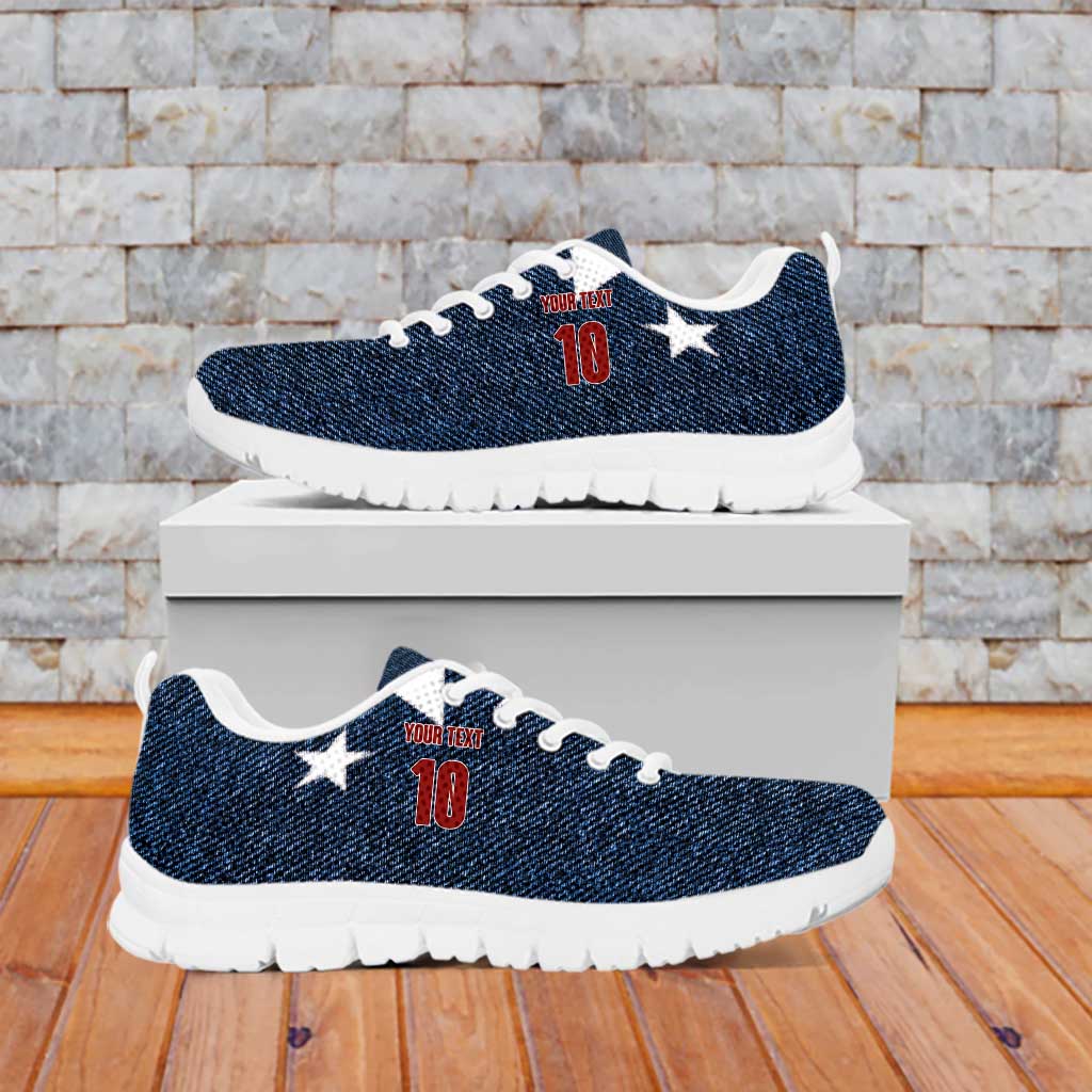Custom United States Soccer Jersey Sneakers Retro 1994 Denim Style LT03