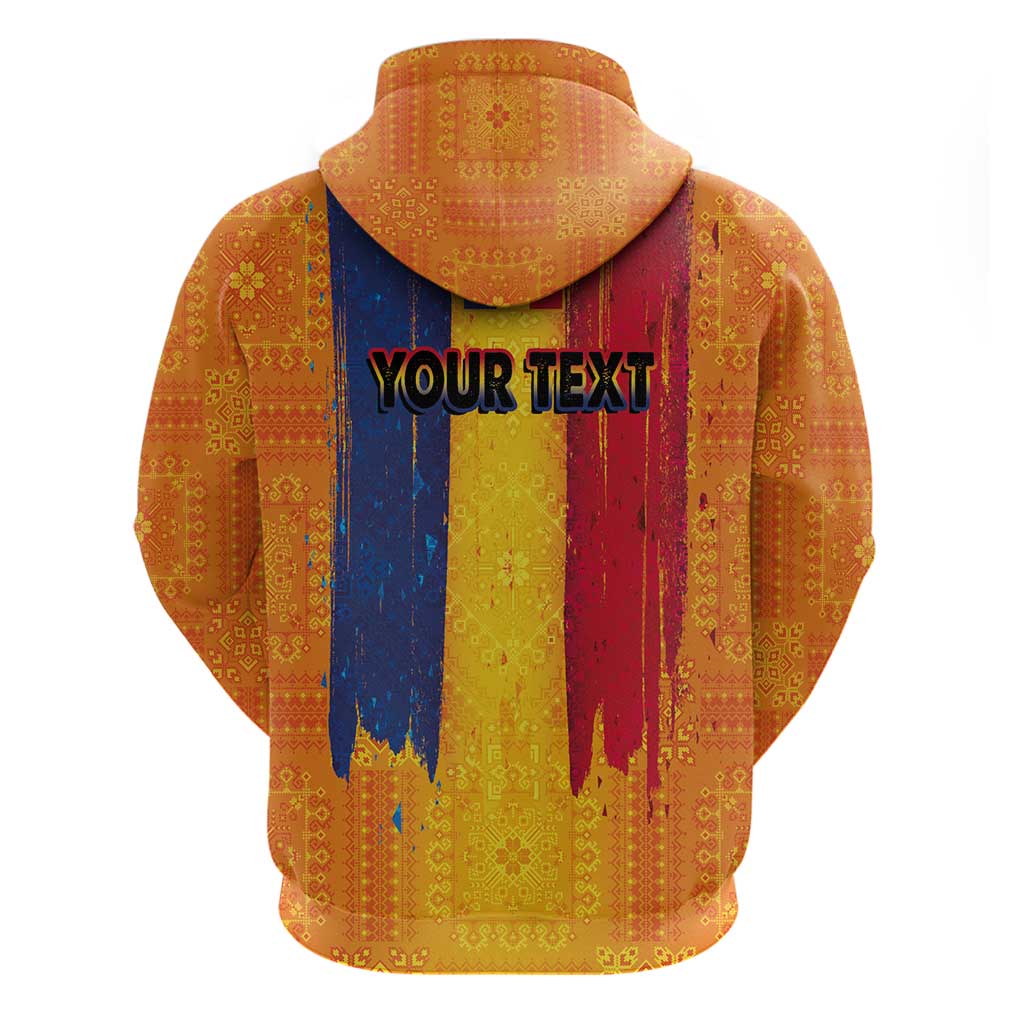 Personalized Romania Flag Day Hoodie Traditional Pattern Royal Style LT03