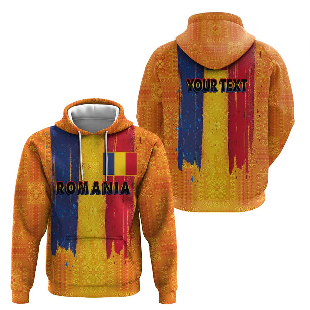 Personalized Romania Flag Day Hoodie Traditional Pattern Royal Style LT03