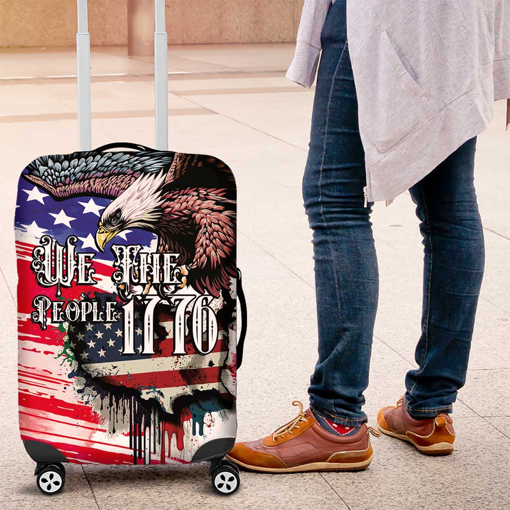 The United States Independence Day Luggage Cover We The People Watercolor Style LT03