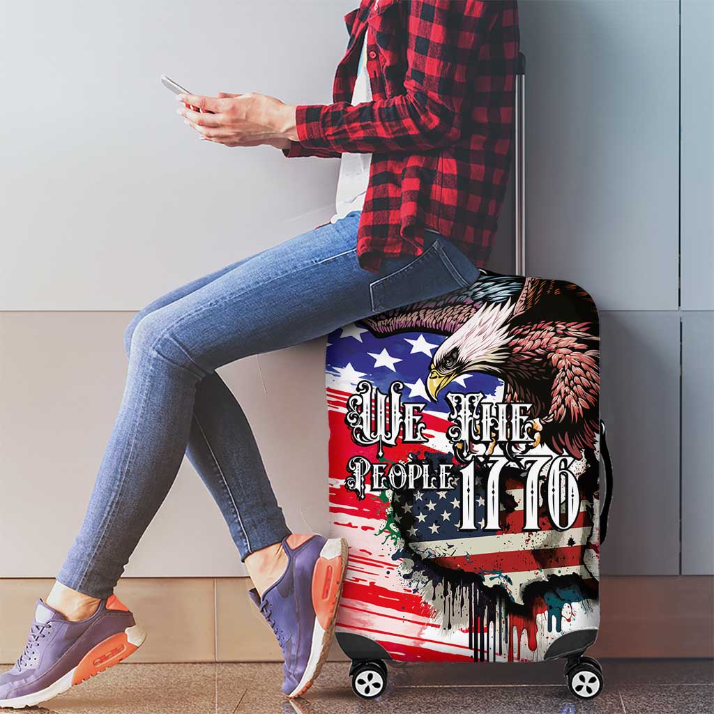 The United States Independence Day Luggage Cover We The People Watercolor Style LT03