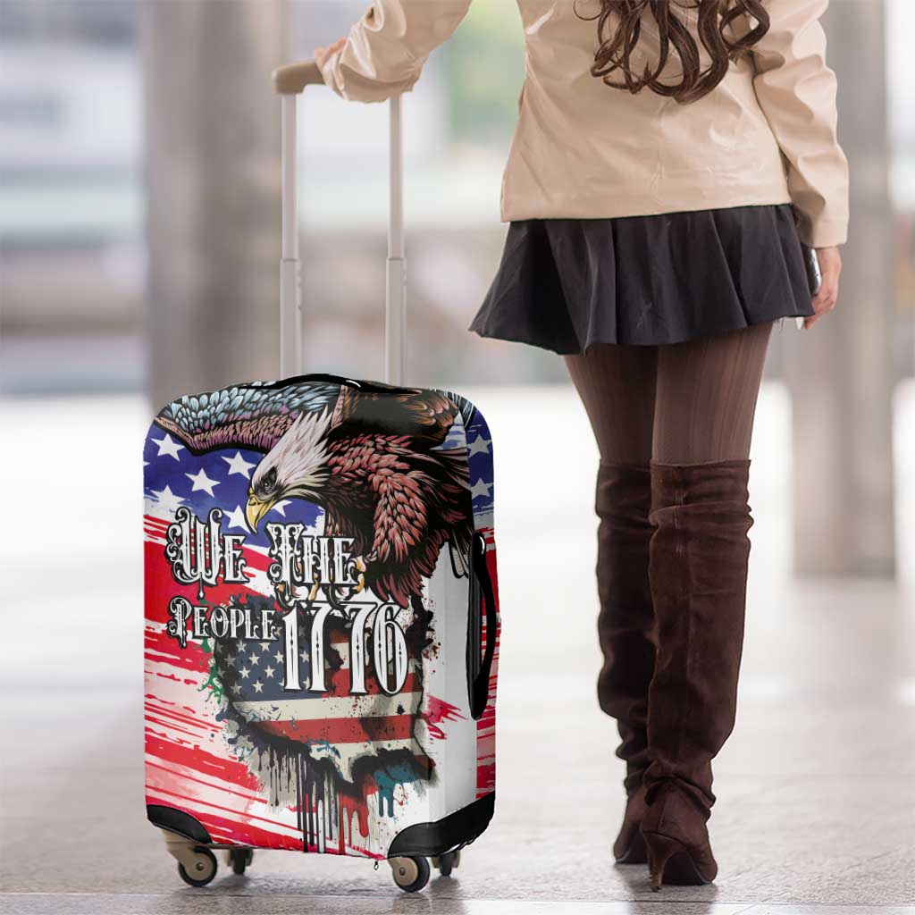 The United States Independence Day Luggage Cover We The People Watercolor Style LT03