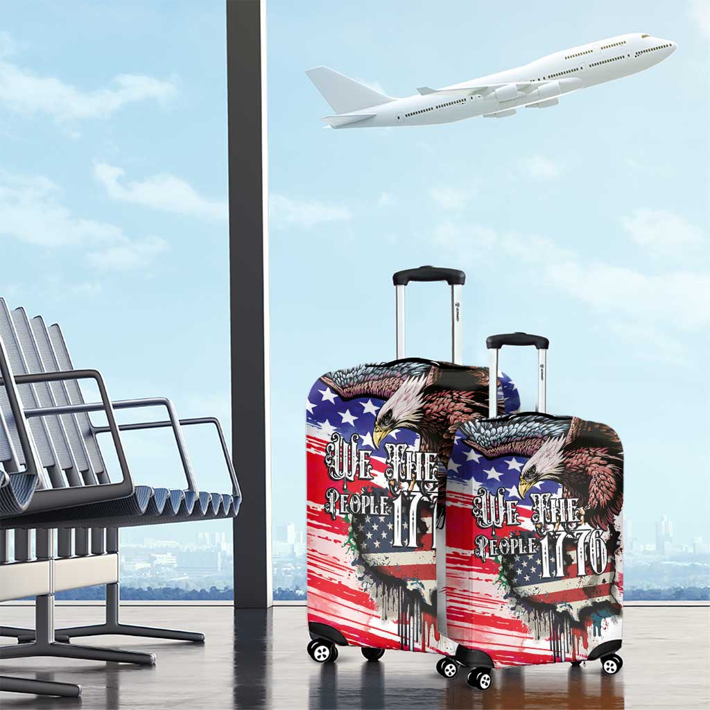 The United States Independence Day Luggage Cover We The People Watercolor Style LT03