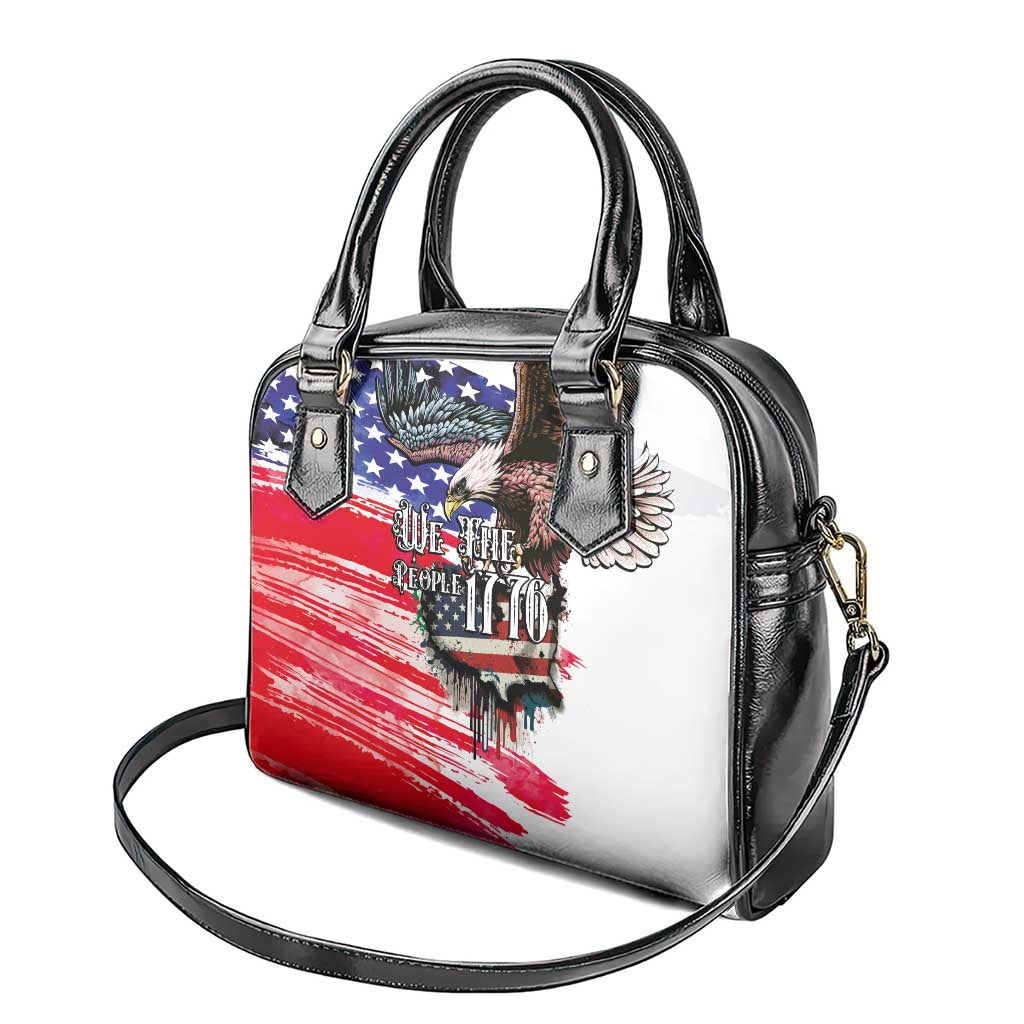 The United States Independence Day Shoulder Handbag We The People Watercolor Style LT03
