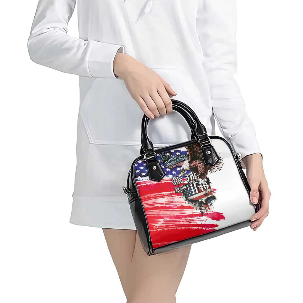The United States Independence Day Shoulder Handbag We The People Watercolor Style LT03
