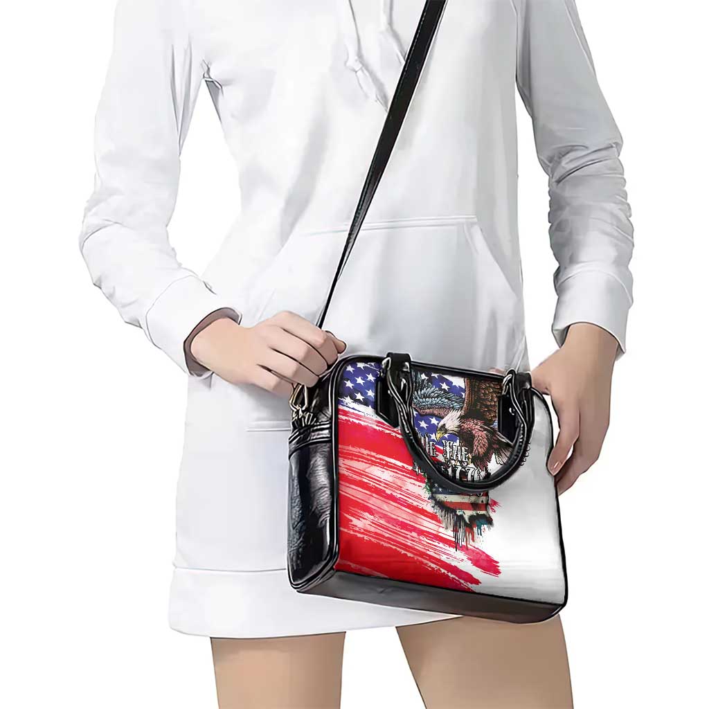 The United States Independence Day Shoulder Handbag We The People Watercolor Style LT03