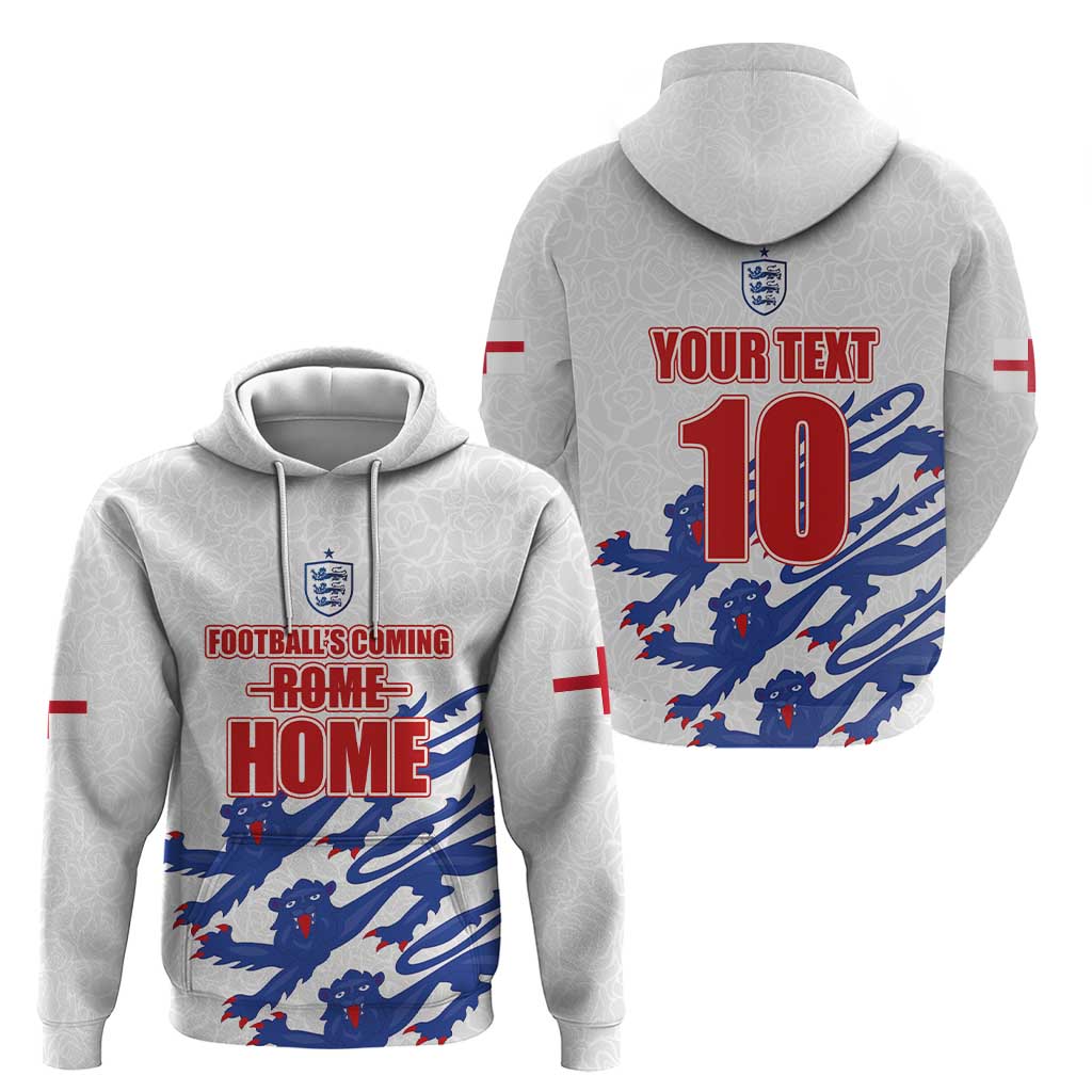 Custom England Football 2024 Road to The Champion Hoodie Football's Coming Home LT03