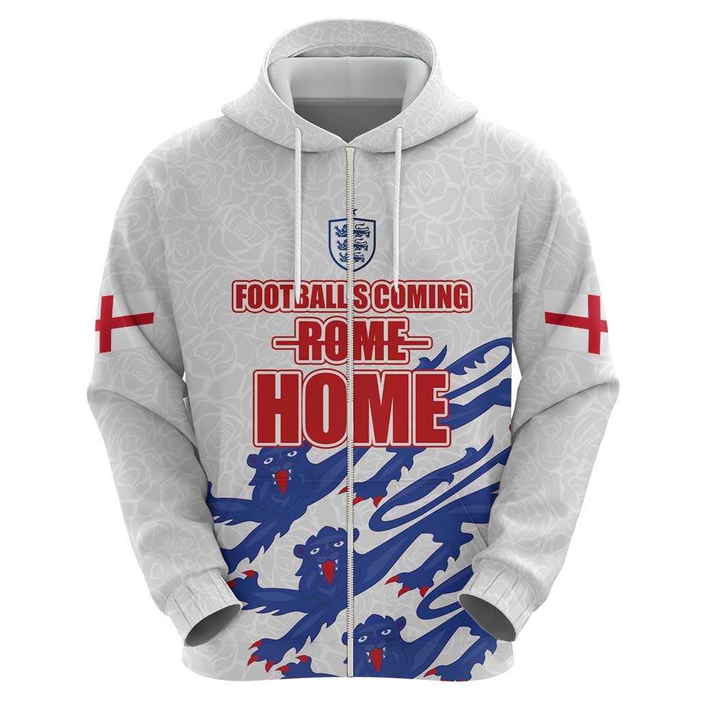 Custom England Football 2024 Road to The Champion Hoodie Football's Coming Home LT03