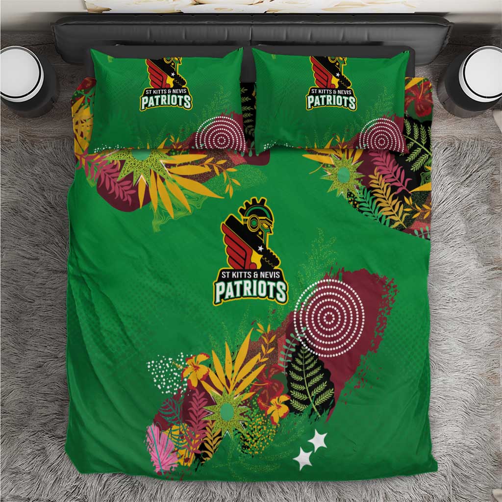 Afro-St Kitts and Nevis Cricket Patriots Bedding Set Caribbean Tropical Sporty LT03