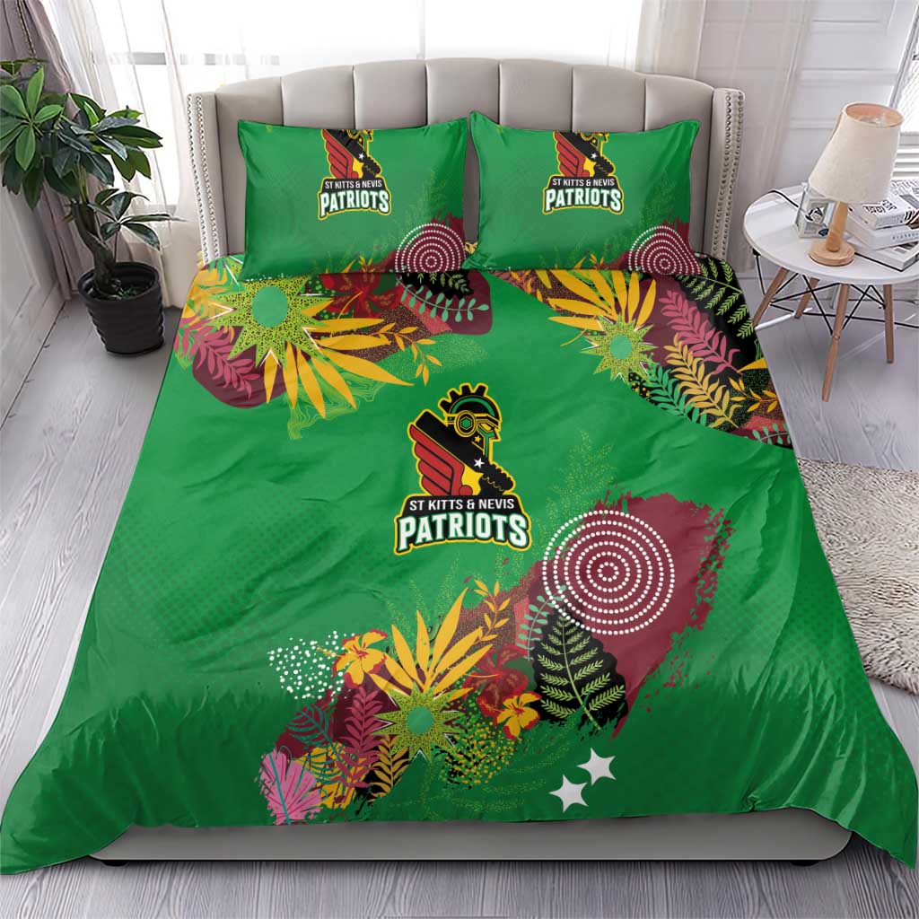 Afro-St Kitts and Nevis Cricket Patriots Bedding Set Caribbean Tropical Sporty LT03