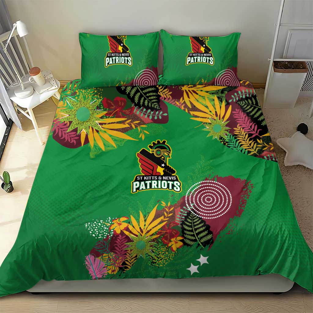 Afro-St Kitts and Nevis Cricket Patriots Bedding Set Caribbean Tropical Sporty LT03