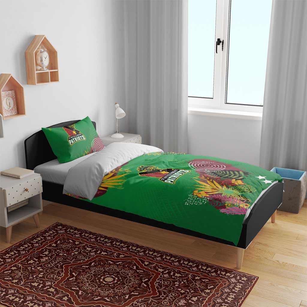 Afro-St Kitts and Nevis Cricket Patriots Bedding Set Caribbean Tropical Sporty LT03