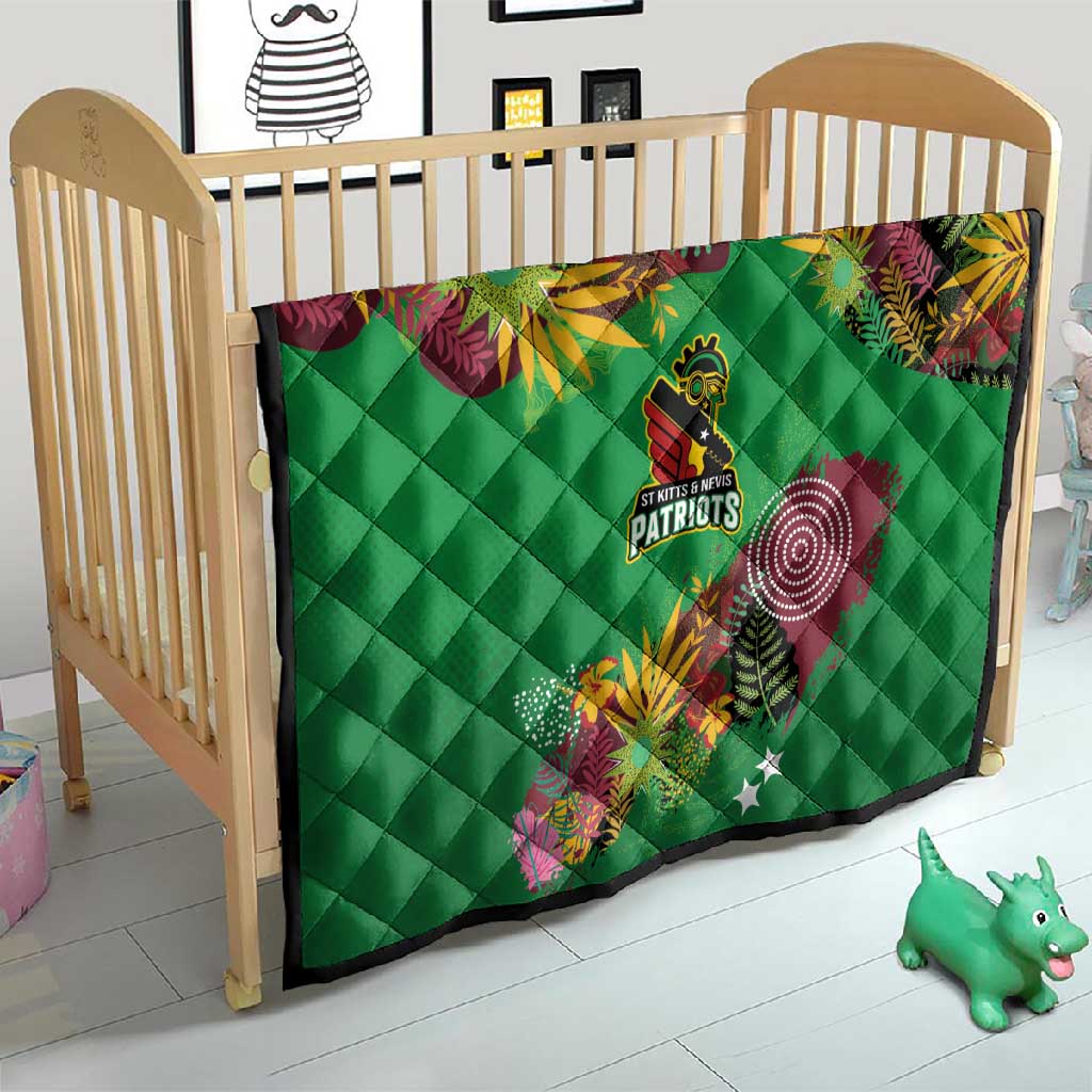 Afro-St Kitts and Nevis Cricket Patriots Quilt Caribbean Tropical Sporty LT03