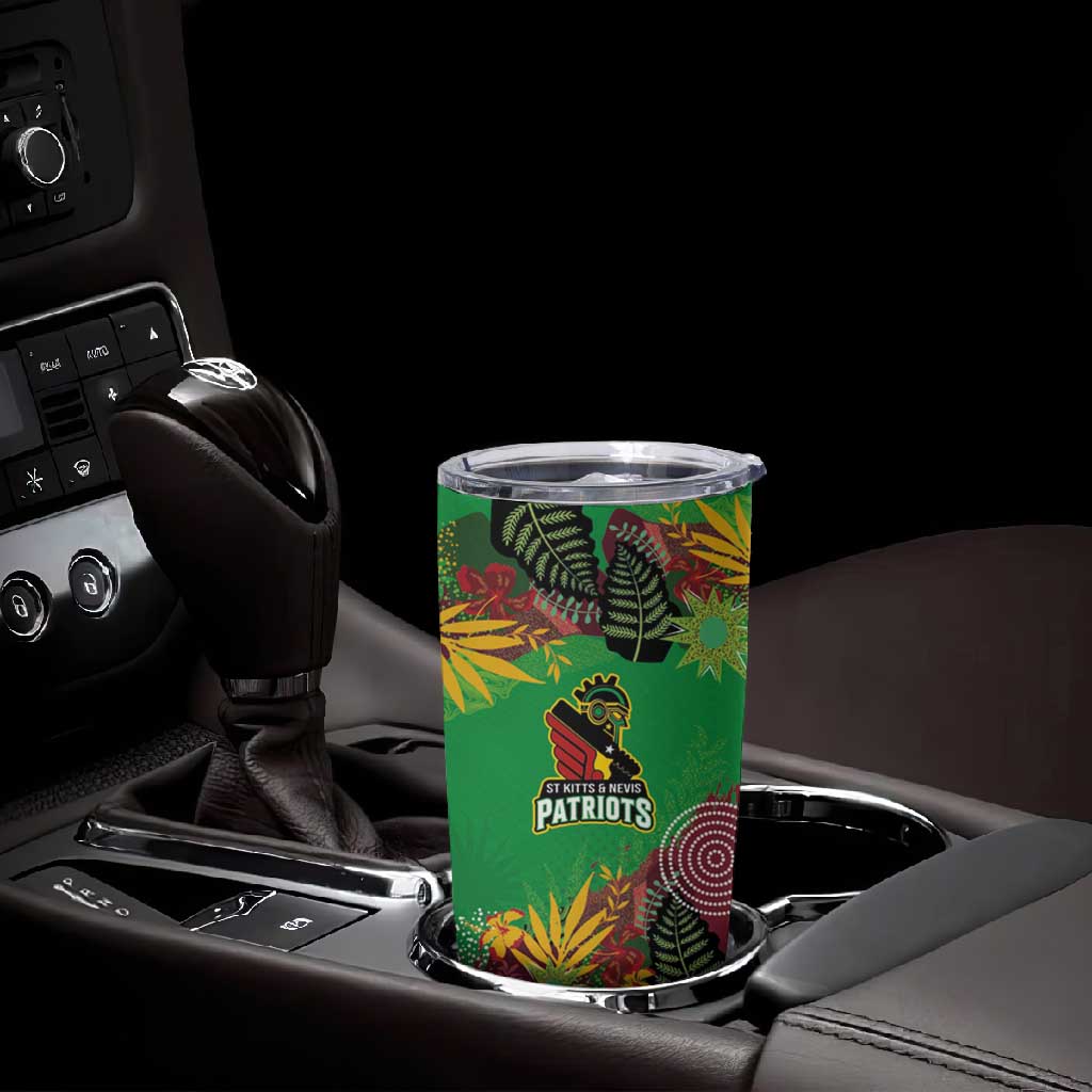 Custom Afro-St Kitts and Nevis Cricket Patriots Tumbler Cup Caribbean Tropical Sporty LT03