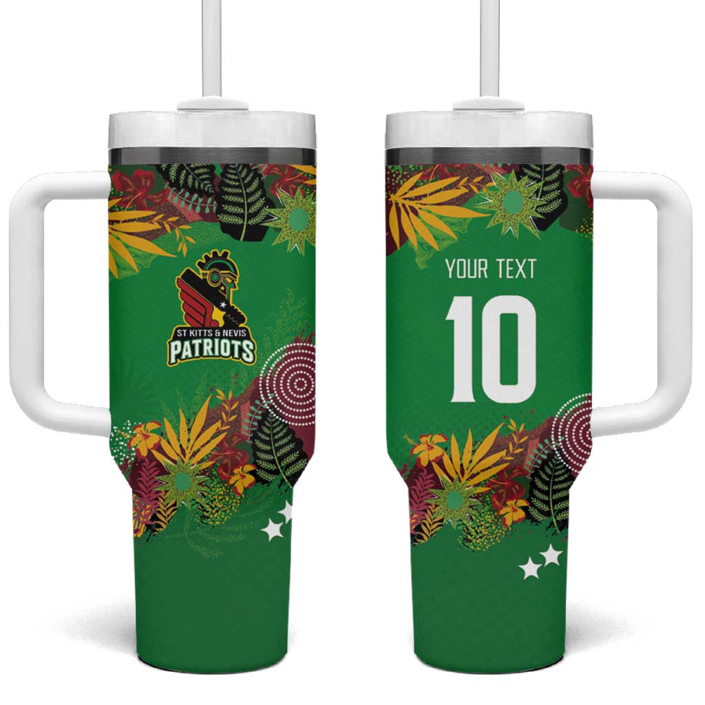 Custom Afro-St Kitts and Nevis Cricket Patriots Tumbler With Handle Caribbean Tropical Sporty LT03