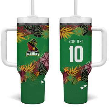 Custom Afro-St Kitts and Nevis Cricket Patriots Tumbler With Handle Caribbean Tropical Sporty LT03