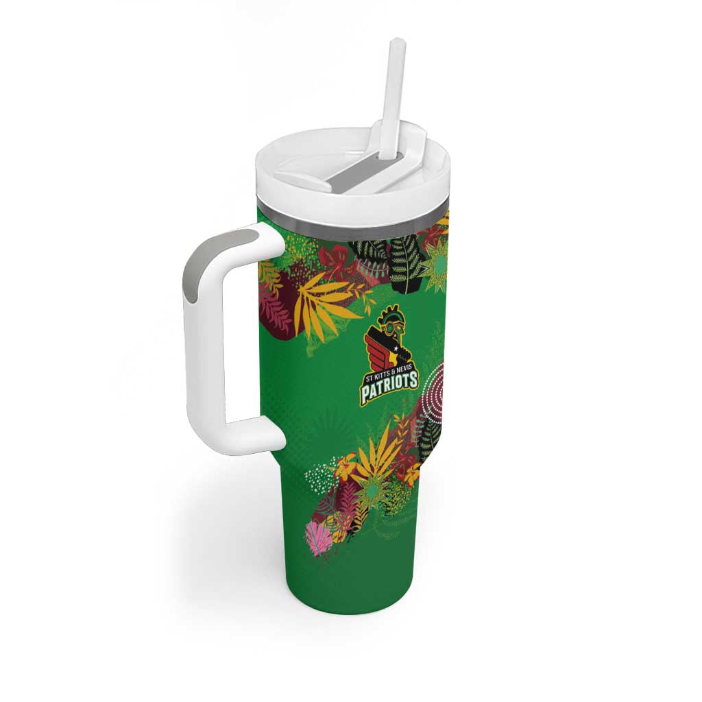 Custom Afro-St Kitts and Nevis Cricket Patriots Tumbler With Handle Caribbean Tropical Sporty LT03