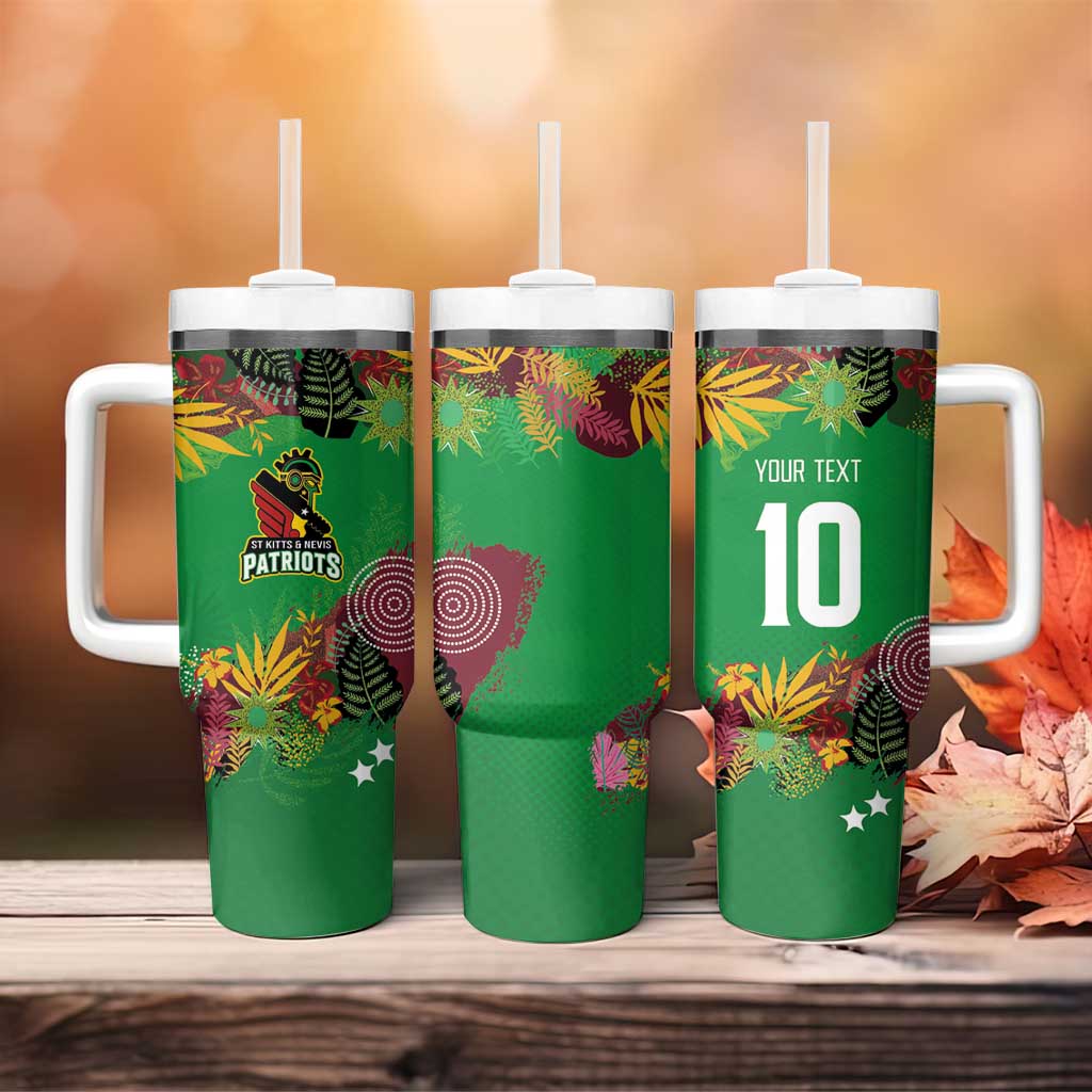 Custom Afro-St Kitts and Nevis Cricket Patriots Tumbler With Handle Caribbean Tropical Sporty LT03