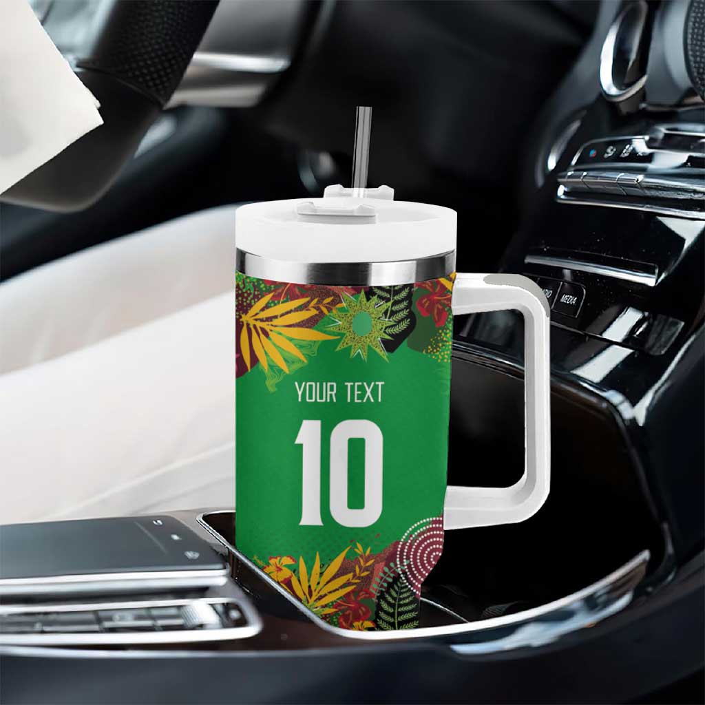 Custom Afro-St Kitts and Nevis Cricket Patriots Tumbler With Handle Caribbean Tropical Sporty LT03