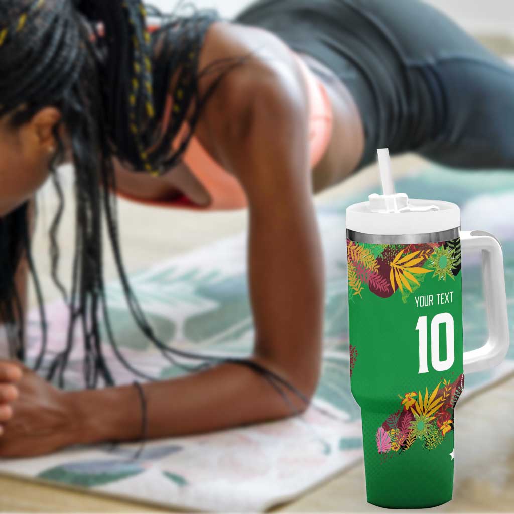 Custom Afro-St Kitts and Nevis Cricket Patriots Tumbler With Handle Caribbean Tropical Sporty LT03