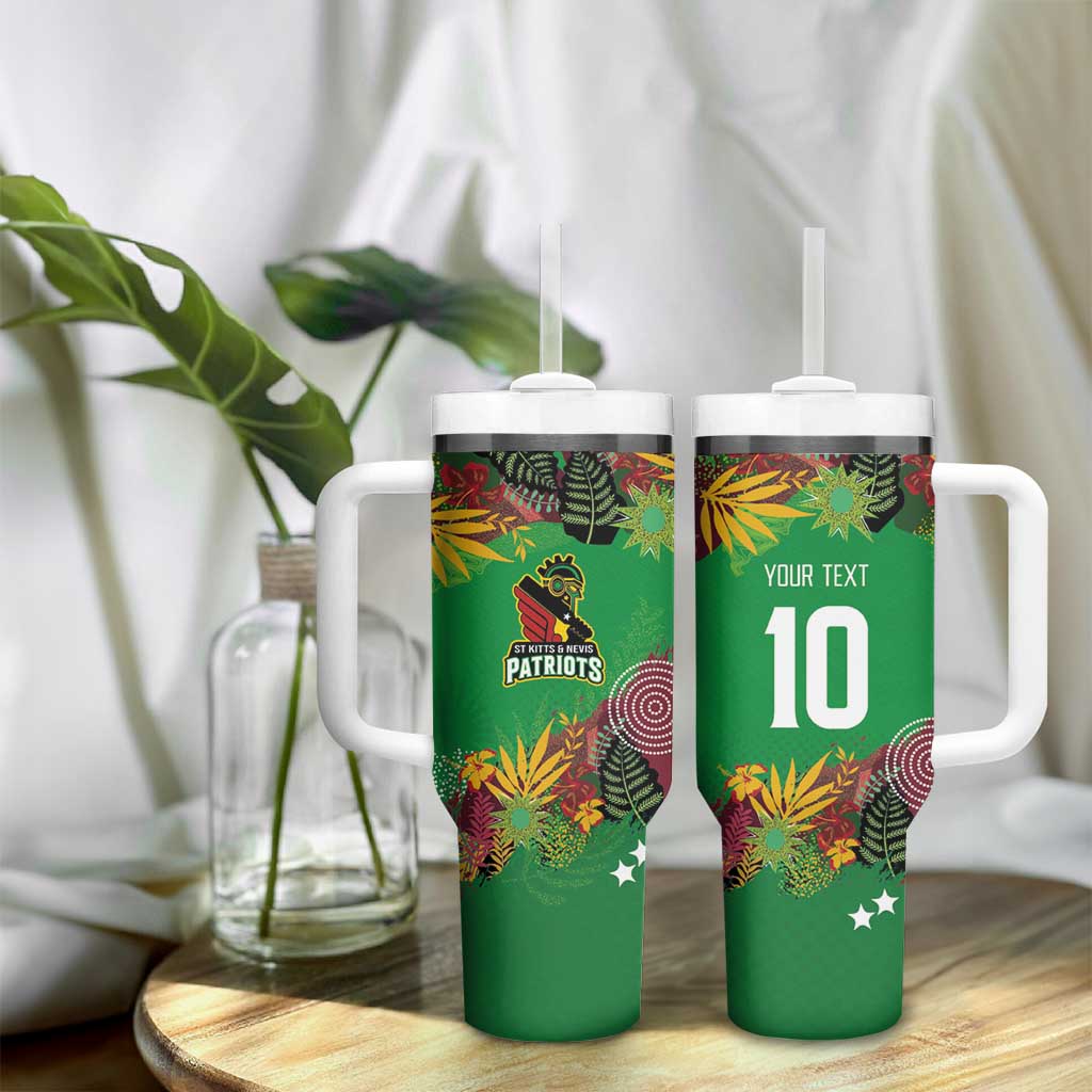 Custom Afro-St Kitts and Nevis Cricket Patriots Tumbler With Handle Caribbean Tropical Sporty LT03