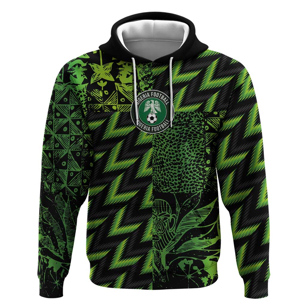 Custom Nigeria Football Hoodie Super Eagles Champions LT03