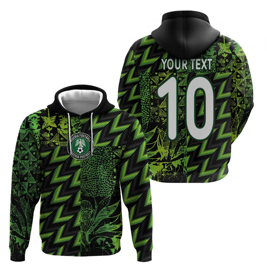 Custom Nigeria Football Hoodie Super Eagles Champions LT03