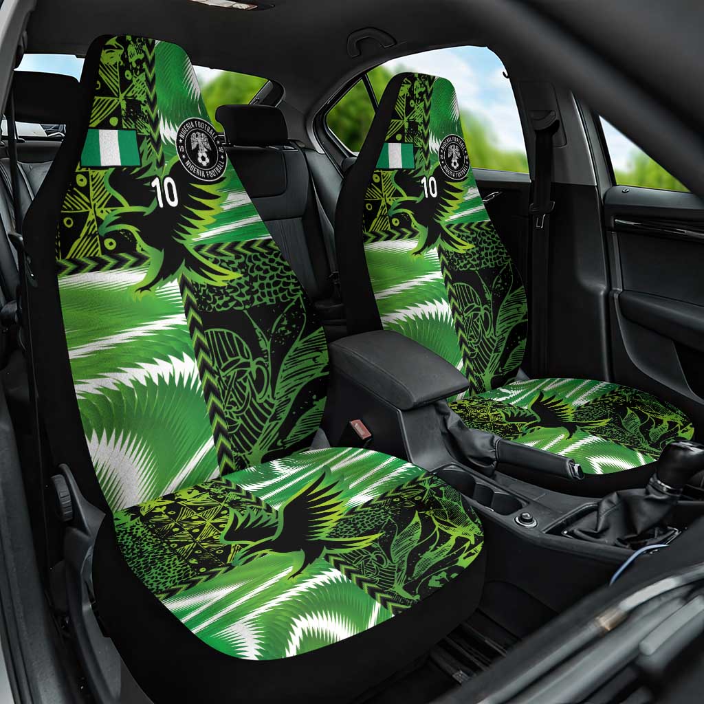 Custom Nigeria Football Car Seat Cover Super Eagles Spirit LT03