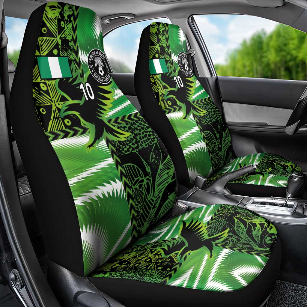 Custom Nigeria Football Car Seat Cover Super Eagles Spirit LT03