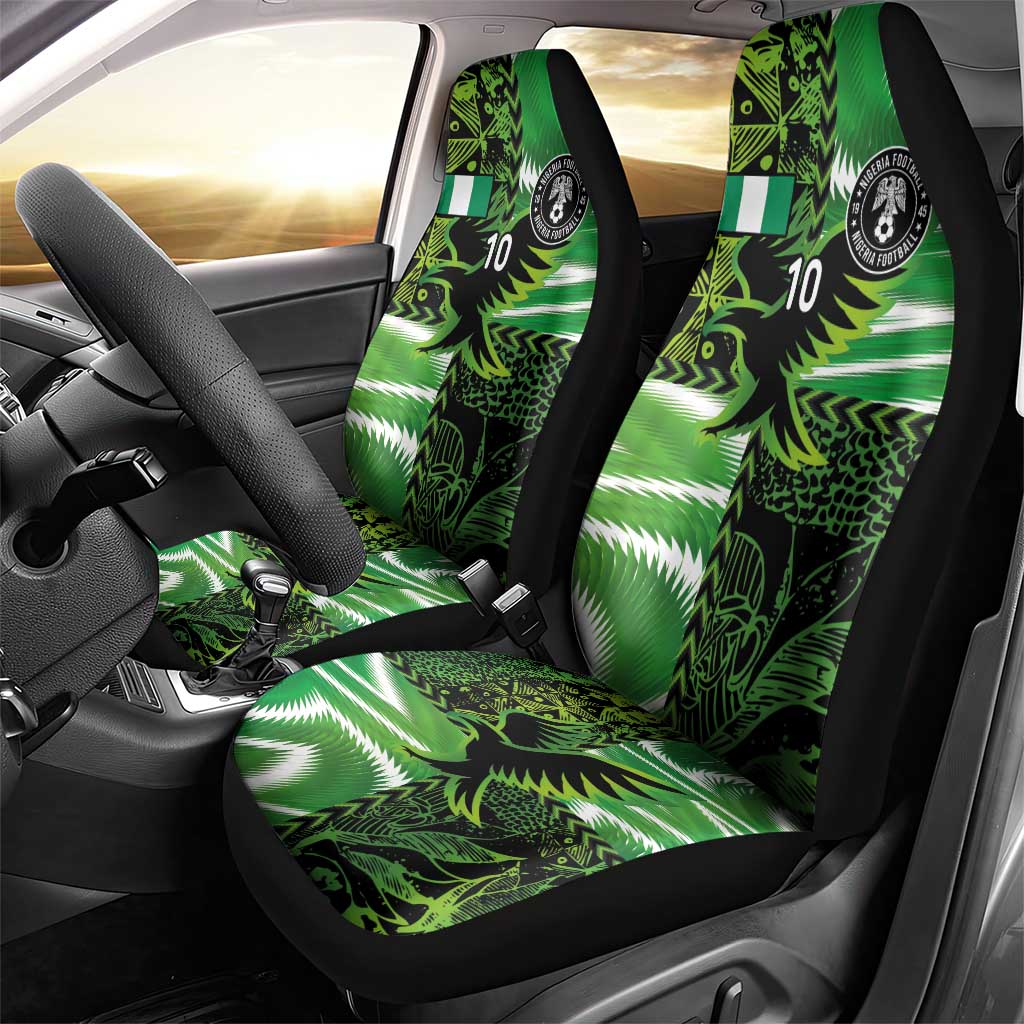 Custom Nigeria Football Car Seat Cover Super Eagles Spirit LT03