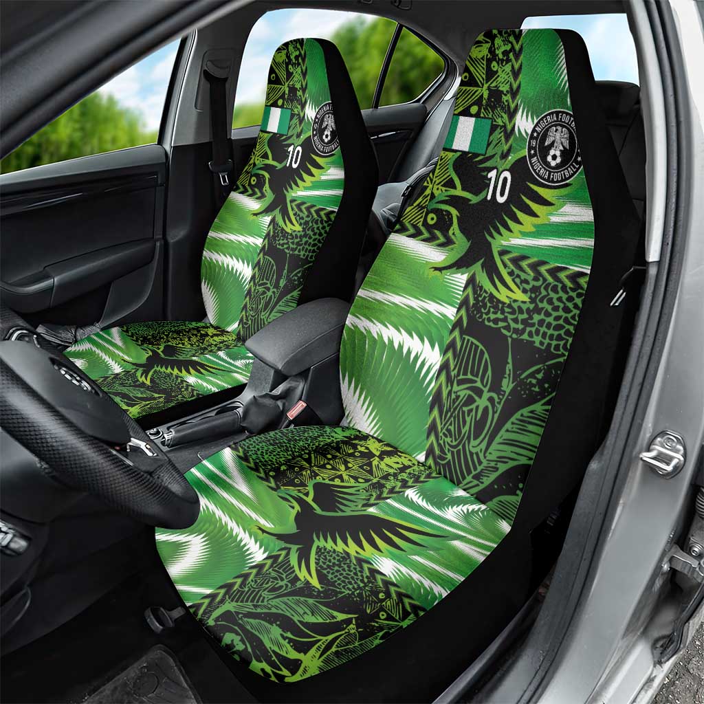 Custom Nigeria Football Car Seat Cover Super Eagles Spirit LT03