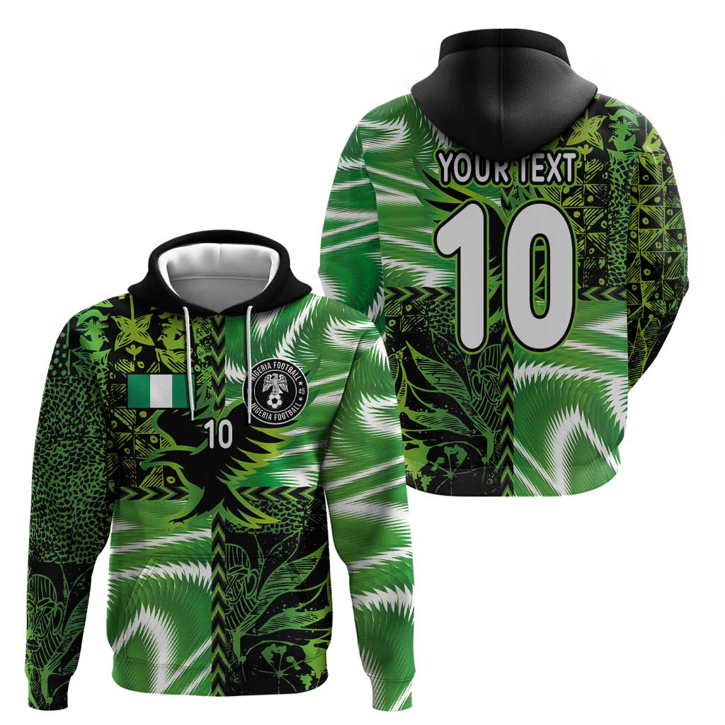 Custom Nigeria Football Hoodie Super Eagles Spirit LT03