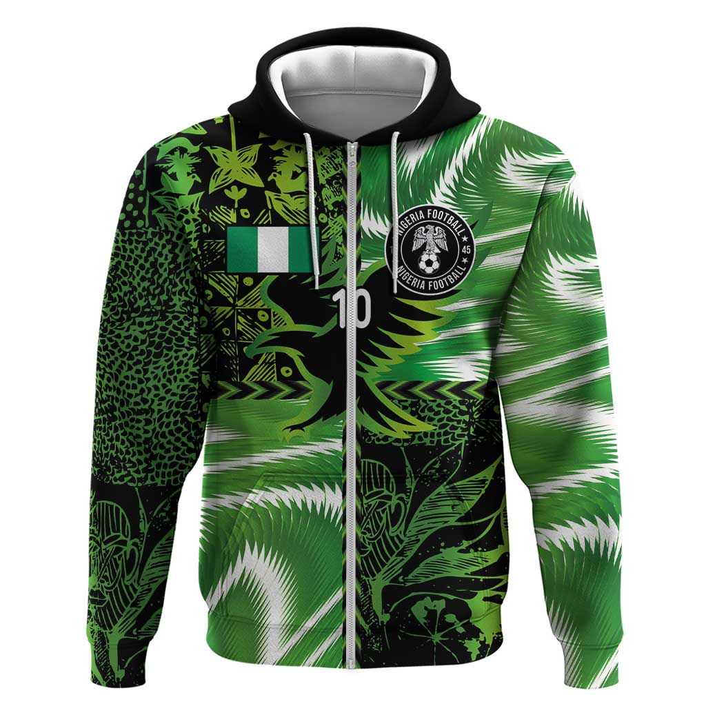 Custom Nigeria Football Hoodie Super Eagles Spirit LT03