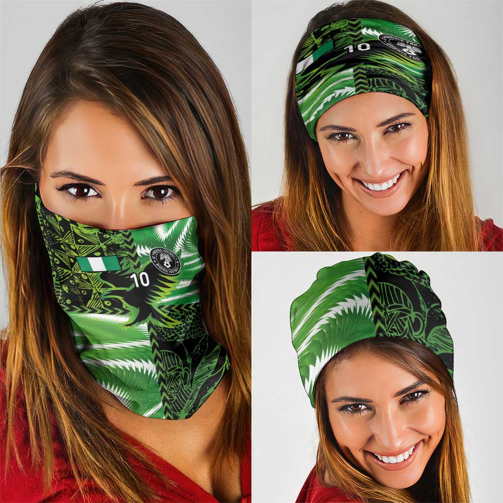 Custom Nigeria Football Neck Gaiter Super Eagles Spirit LT03