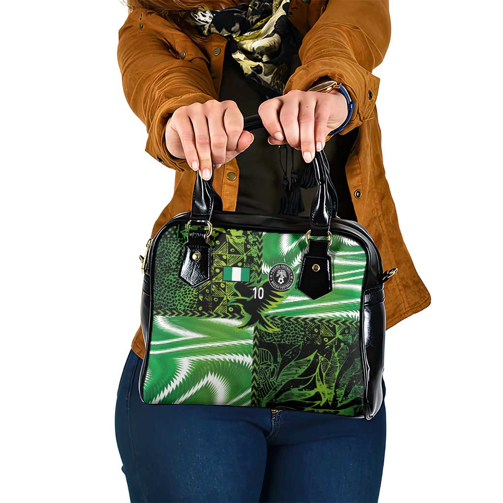 Custom Nigeria Football Shoulder Handbag Super Eagles Spirit LT03