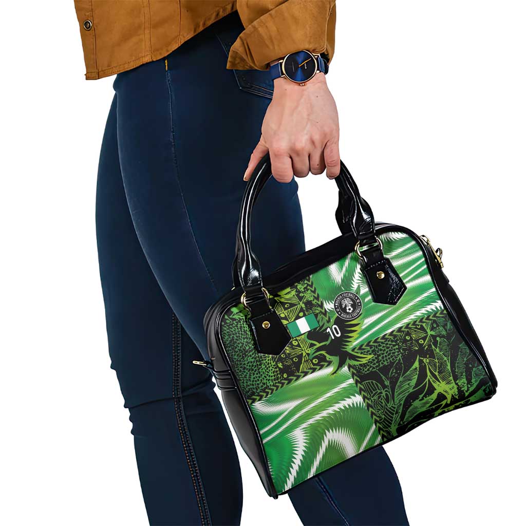 Custom Nigeria Football Shoulder Handbag Super Eagles Spirit LT03