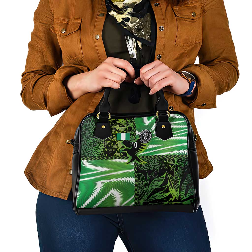 Custom Nigeria Football Shoulder Handbag Super Eagles Spirit LT03