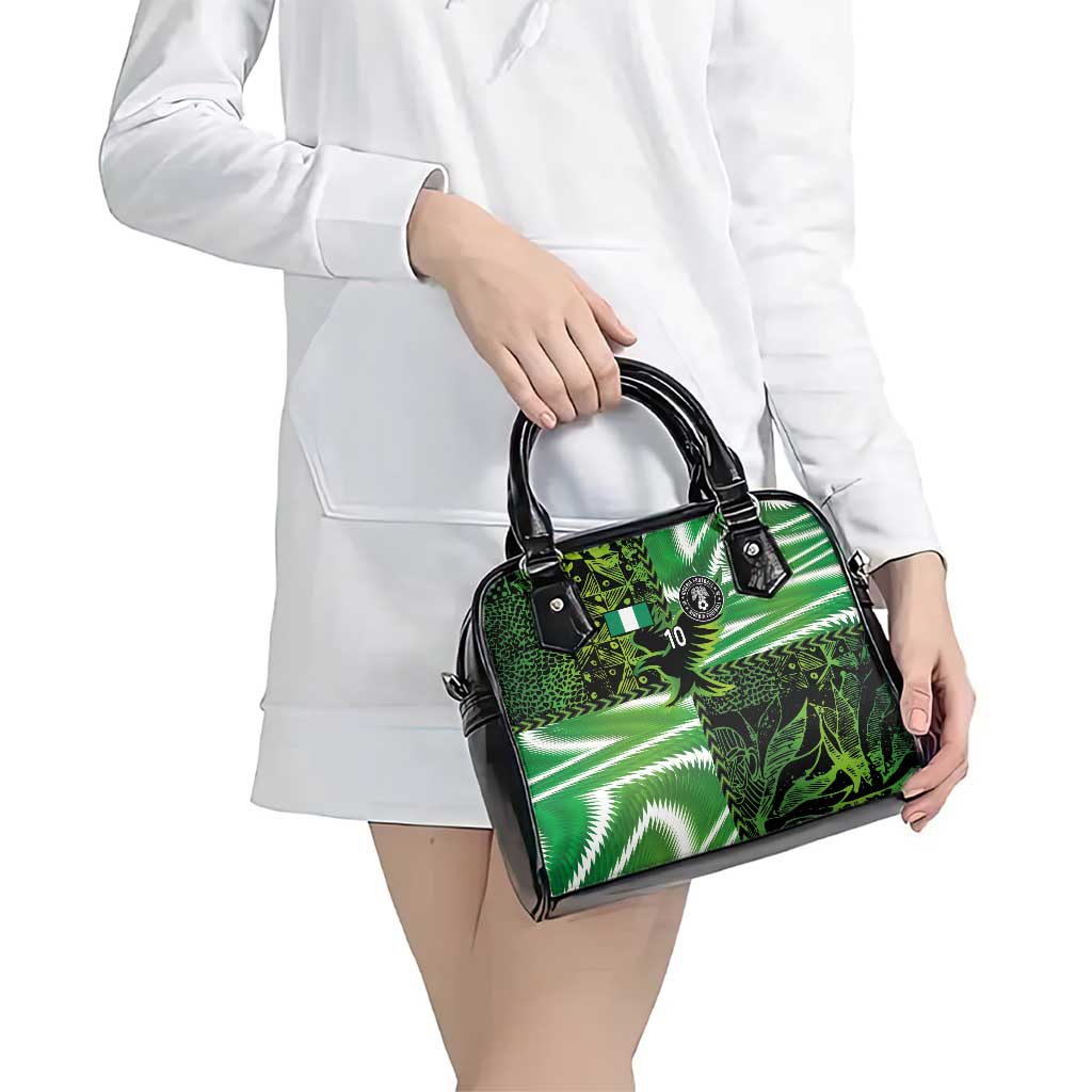Custom Nigeria Football Shoulder Handbag Super Eagles Spirit LT03