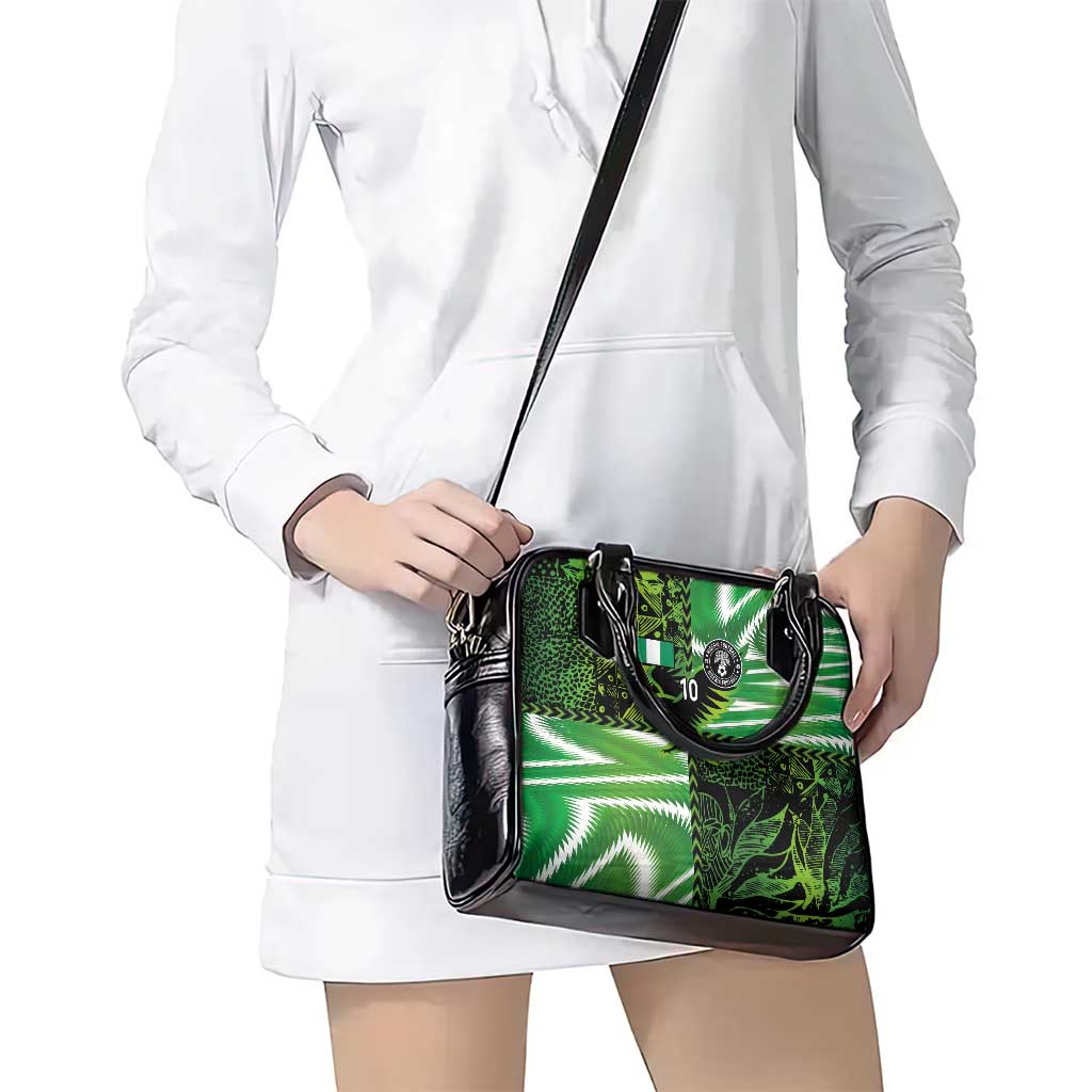 Custom Nigeria Football Shoulder Handbag Super Eagles Spirit LT03